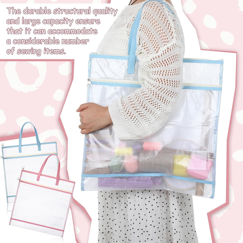 5 PCS Sew Project Bags 16 X 16 Inch Quilting Craft Organizer Storage