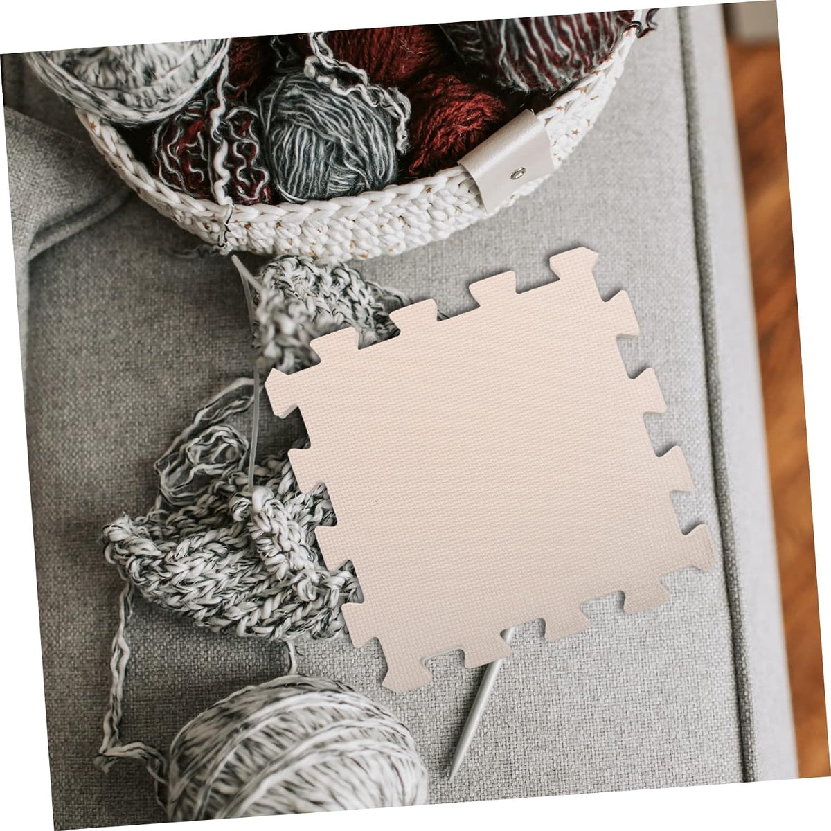 Portable Foam Knitting Board 9pcs Multi-Function Blocking Mat