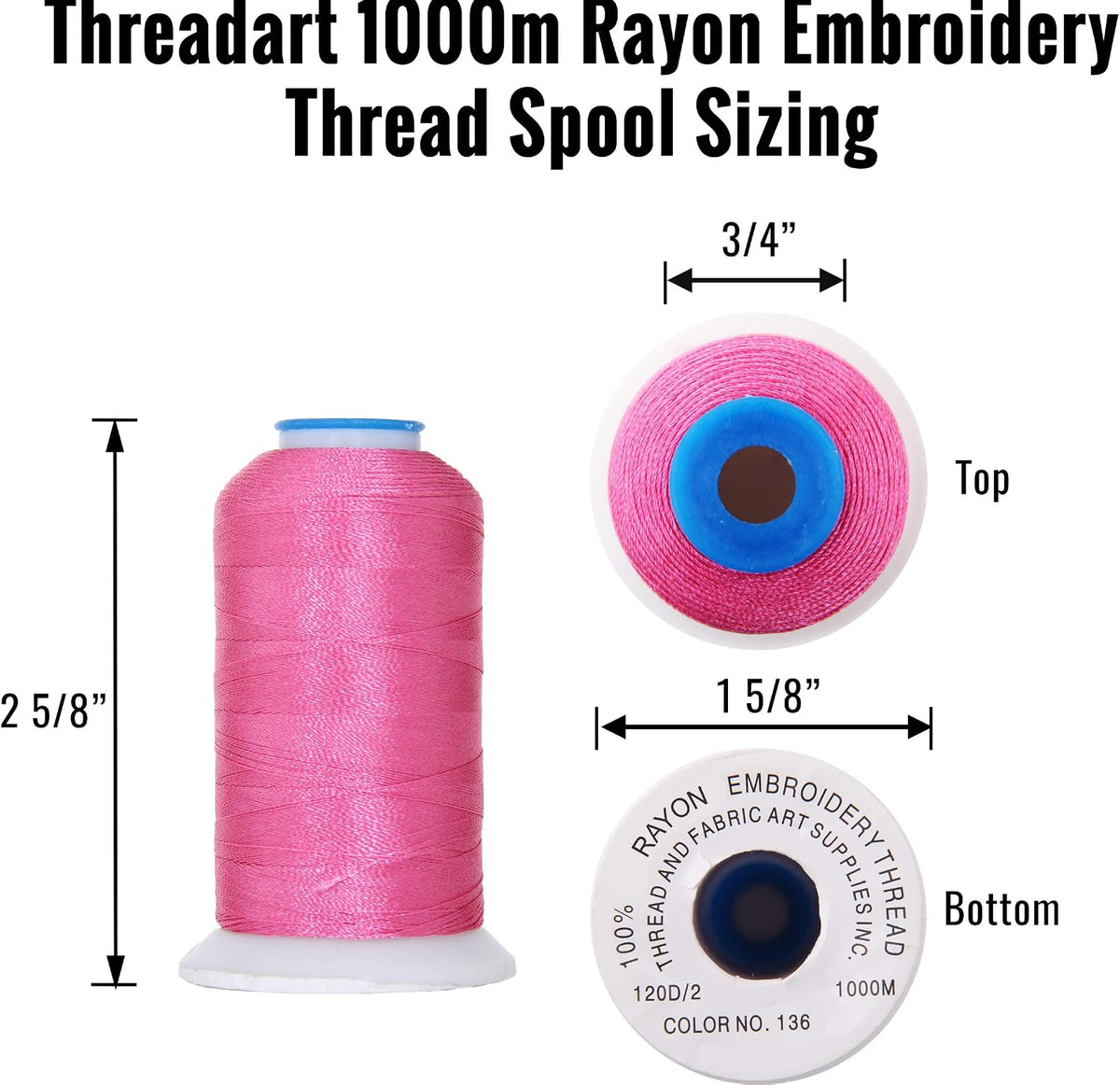 ThreadArt Rayon Embroidery Thread Set, 20 Cone Set, Yellow/Green