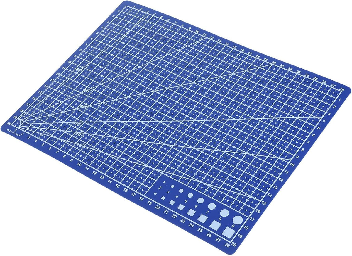 A4 Double-sided Craft Cutting Mat with Grid, Self-healing Surface