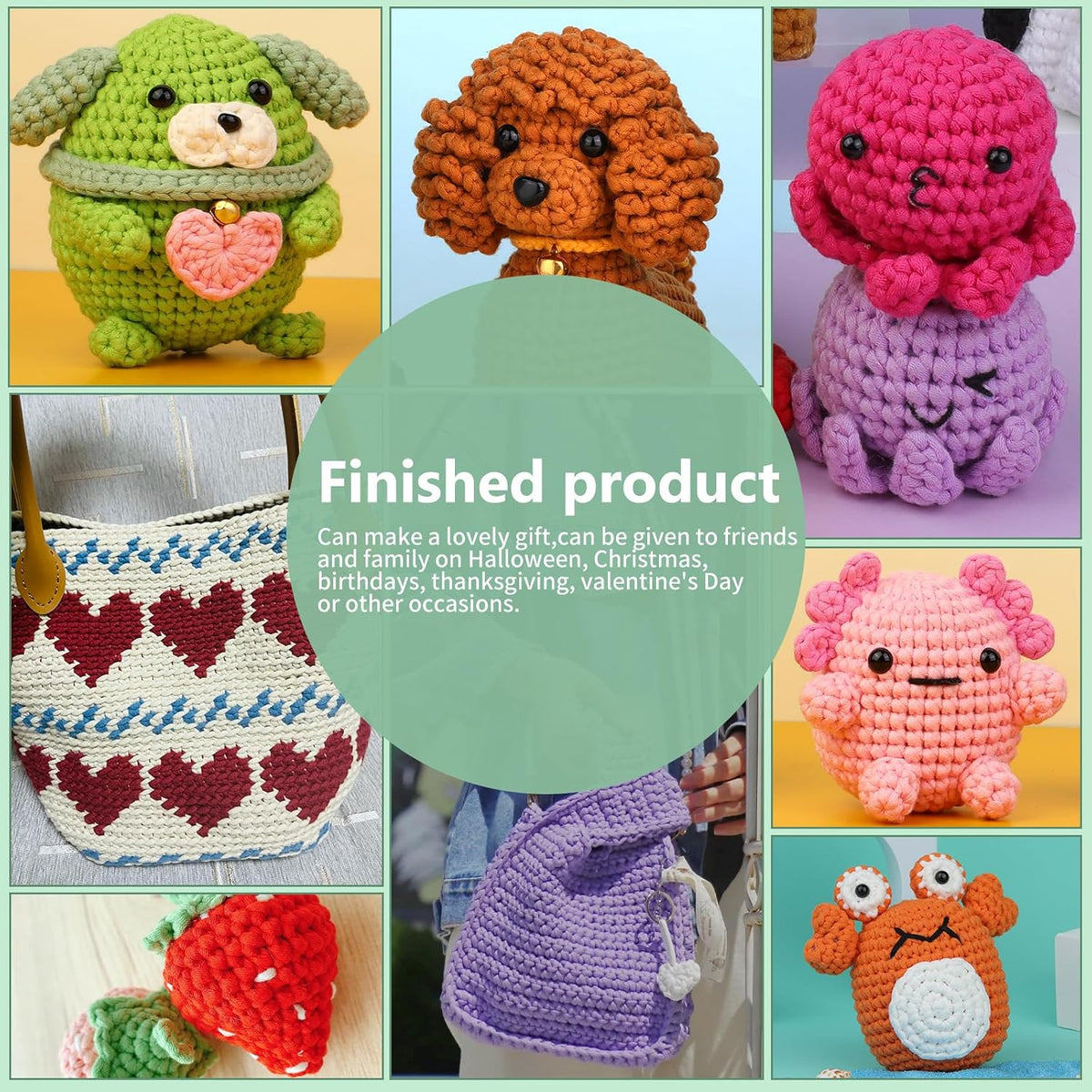 Completed Beginner Yarn, Yarns for Crocheting, Easy Yarns