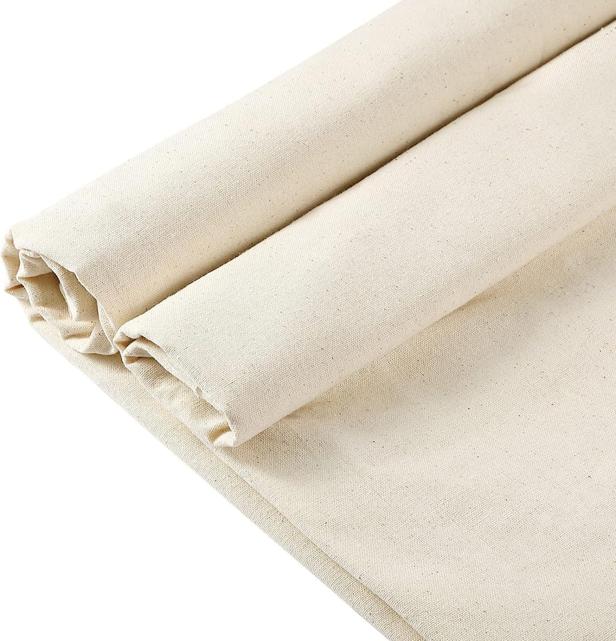 VDS 1 Yard Long, 100% Cotton Muslin Fabric 48” Inch Wide, Natural