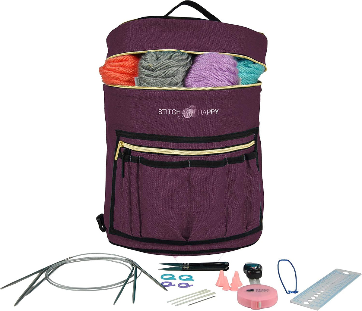 Designer Stitch Happy Knitting Starter Kit: 20 Piece Knitting Kit for