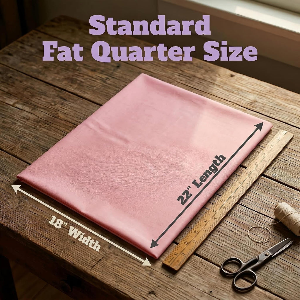 iNee 100% Cotton Fat Quarters Quilting Fabric Bundles,(Candy Solids)
