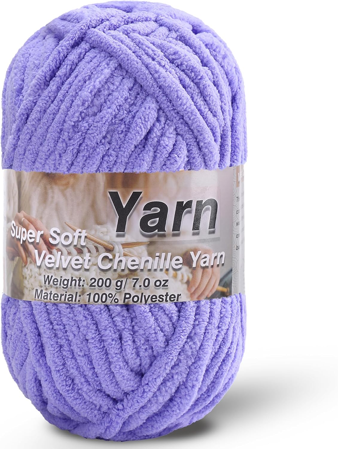 #6 Super Bulky Baby Blanket Yarn for Crocheting - Weight Per Roll