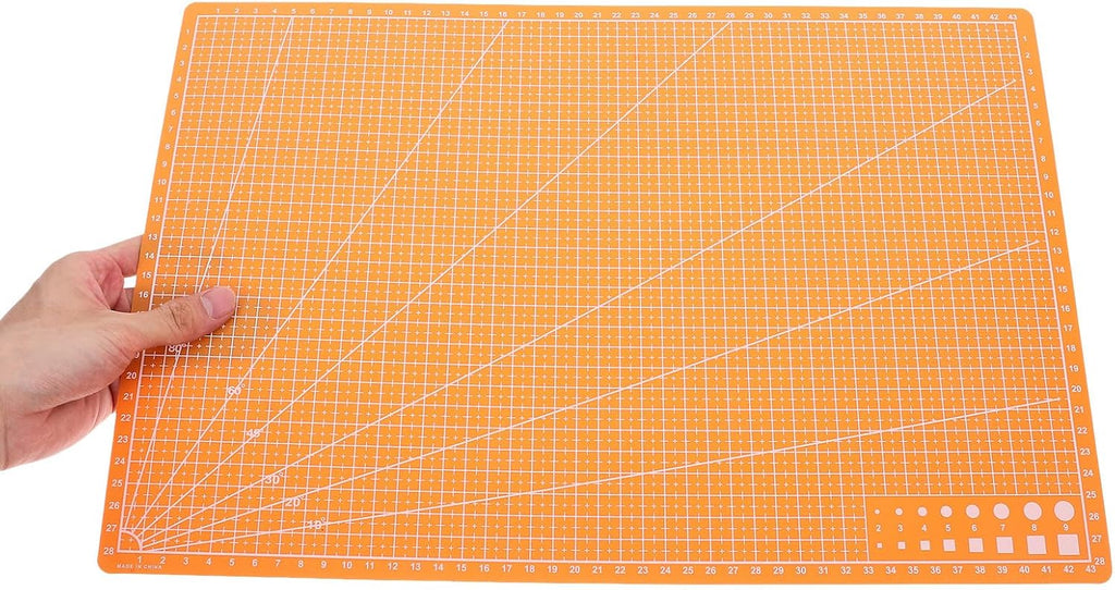 ibasenice Self-healing Double-sided Cutting Mat A3 Orange Large Pvc