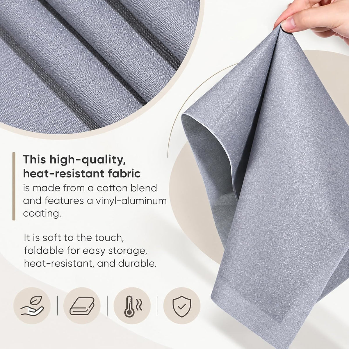 Pressing Cloth for Ironing, 12" X 1 Yard Silver Ironing Cloth
