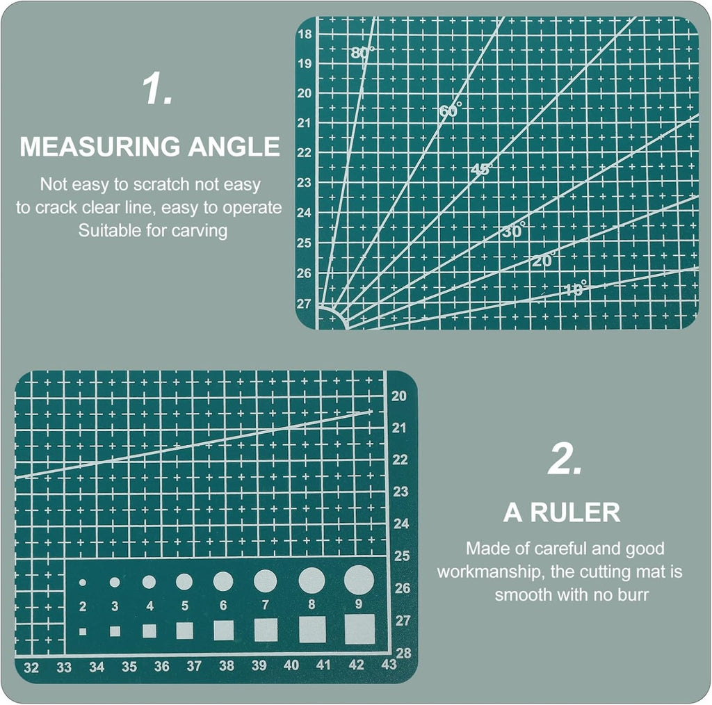 Self Healing Cutting Mat Double Sided Craft Mat Gridded Rotary Cutting