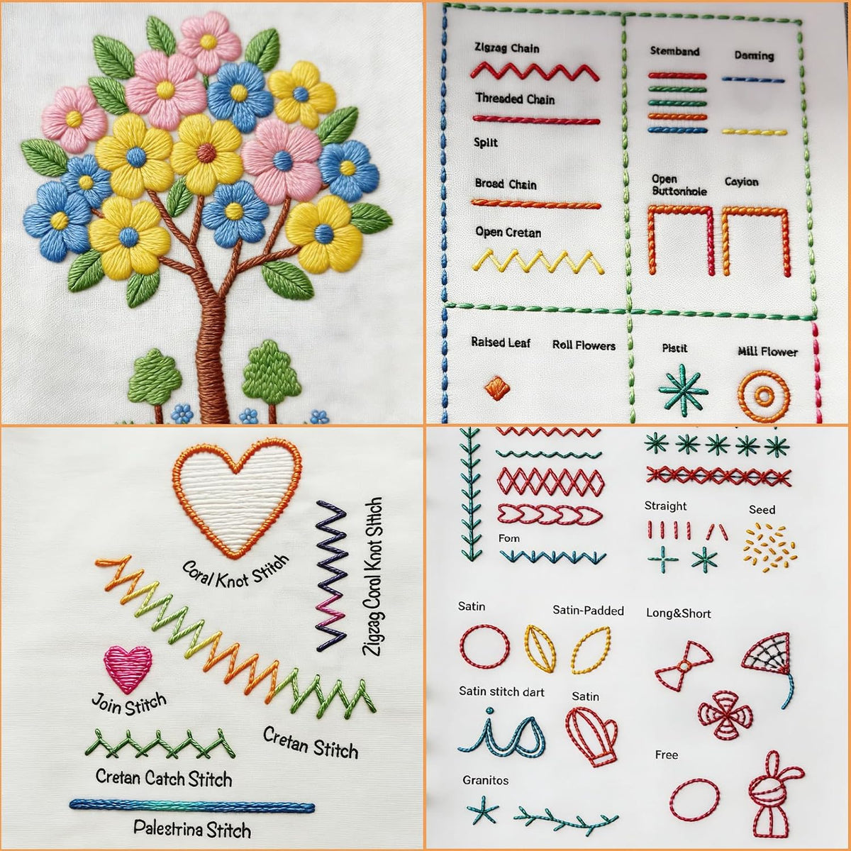 2026 New Embroidery Book Kit Embroidery Book Including a Complete