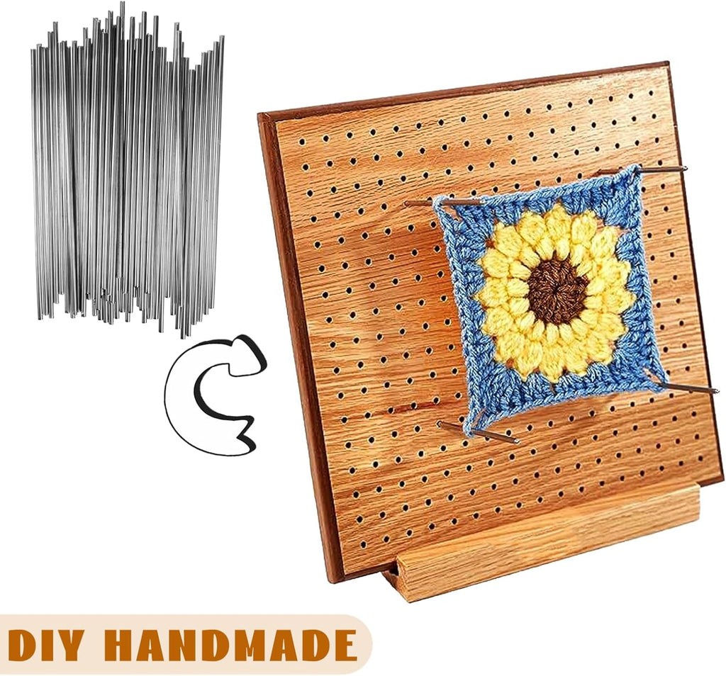 50pcs Steel Pins for Crochet Board Blocking, Knitting Supplies