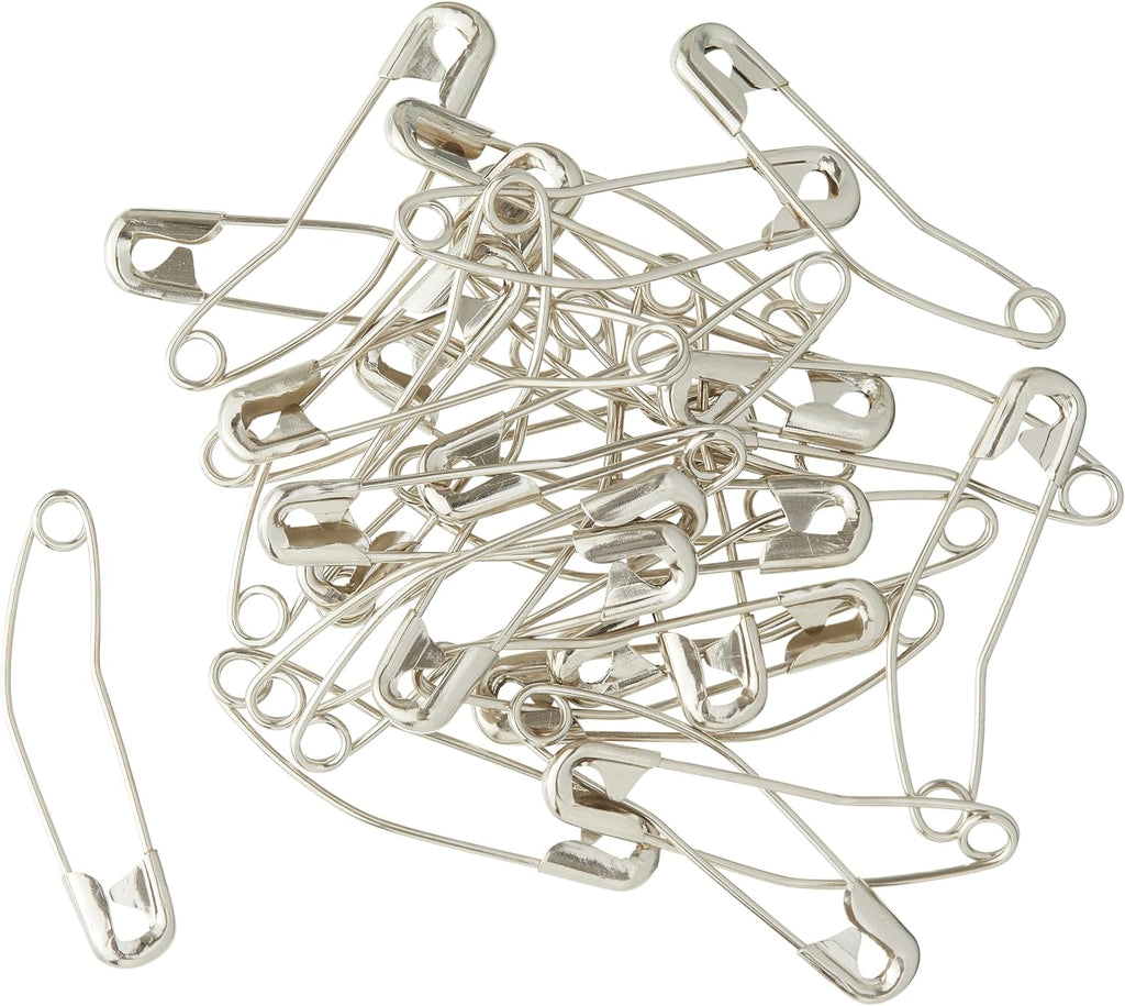 Loops & Threads 1.5" Curved Safety Pins, 12 Packs: 40 ct. (480 Total)