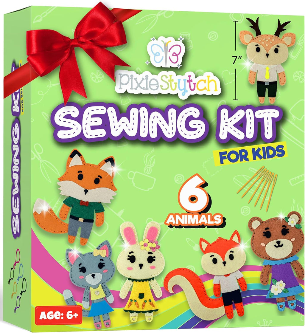 Sewing Kit for Kids - Sew & Create 6 Adorable Woodland Projects - Fun