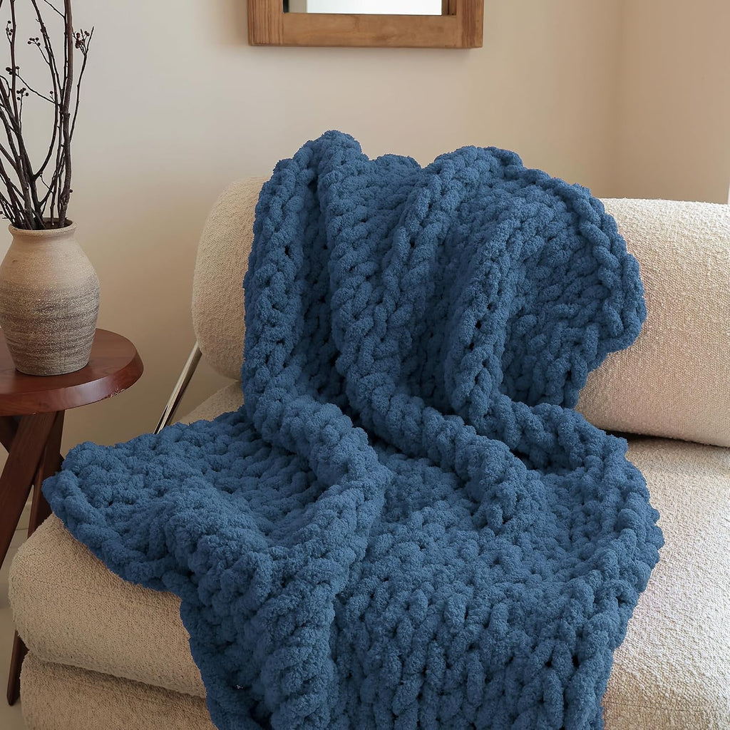 Jumbo Chunky Yarn for Hand Knitting - Super Thick Chenille Chunky Yarn