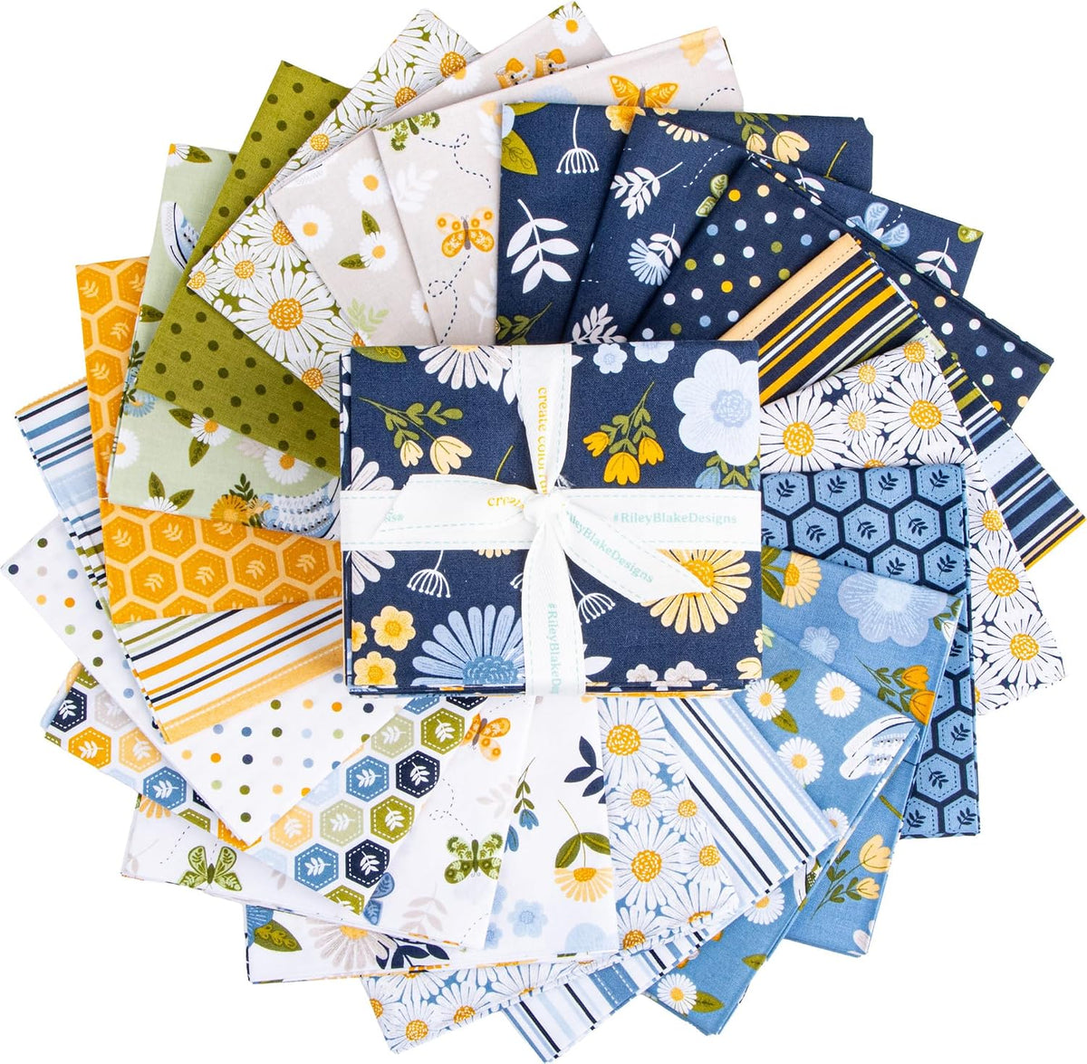 Traci Reed Sunshine & Dandelions 21 Fat Quarters Riley Blake Designs