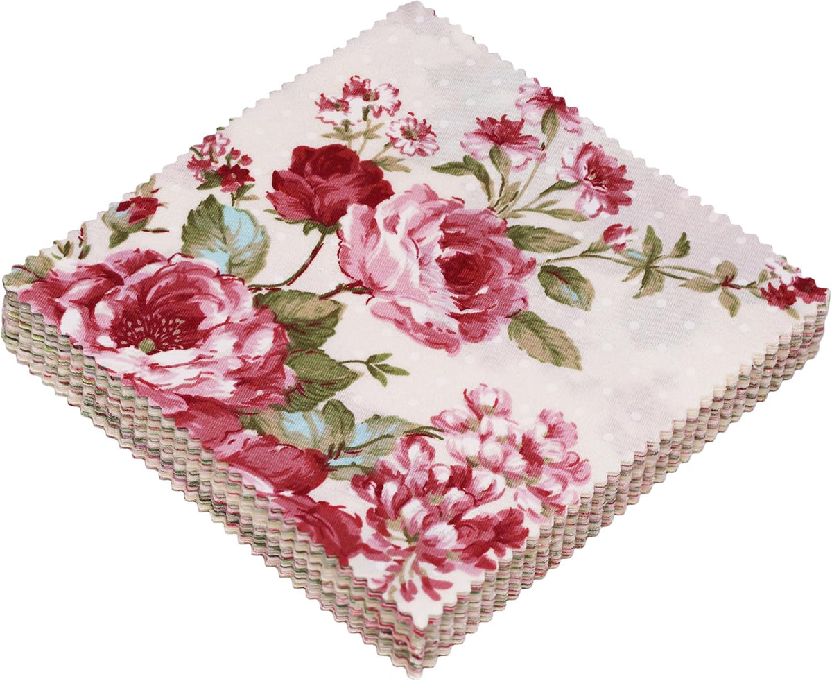 84 pcs 5" Charm Squares - Charm Packs for Quilting 5 inch - 5x5 inch