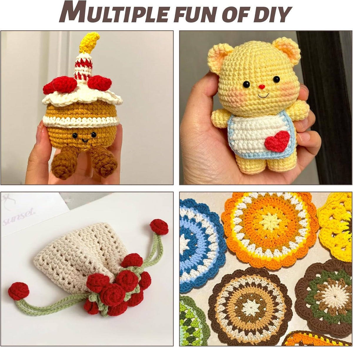 Fluffy Chenille Yarn for Crocheting - Baby Yarn for Crocheting Soft