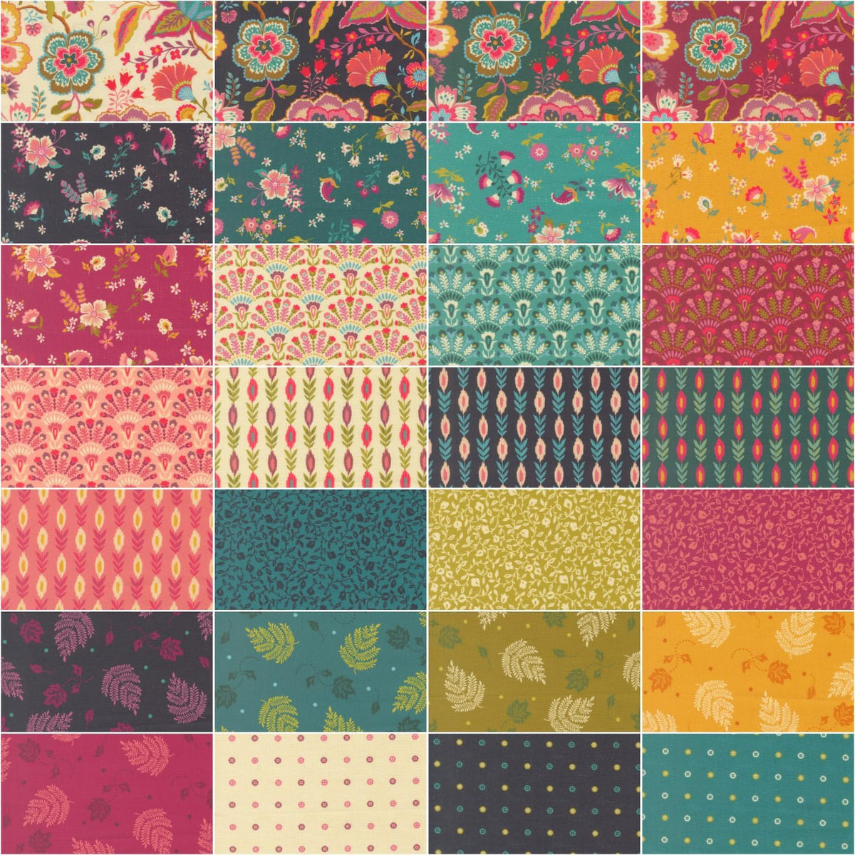 Crystal Manning Sitara Charm Pack 42 5-inch Squares Moda Fabrics