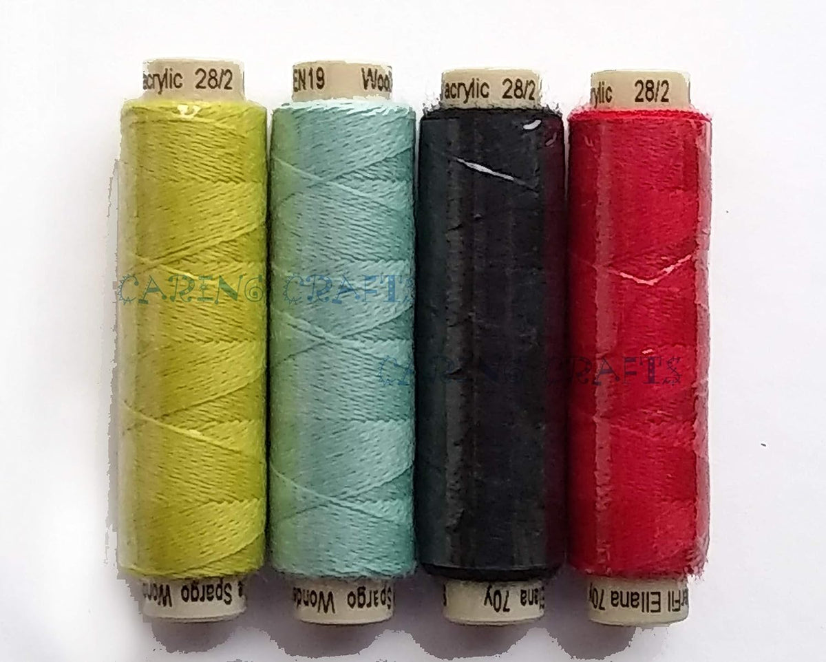 Sue Spargo Ellana Wool Blend Thread for Embroidery - Four 70-Yard