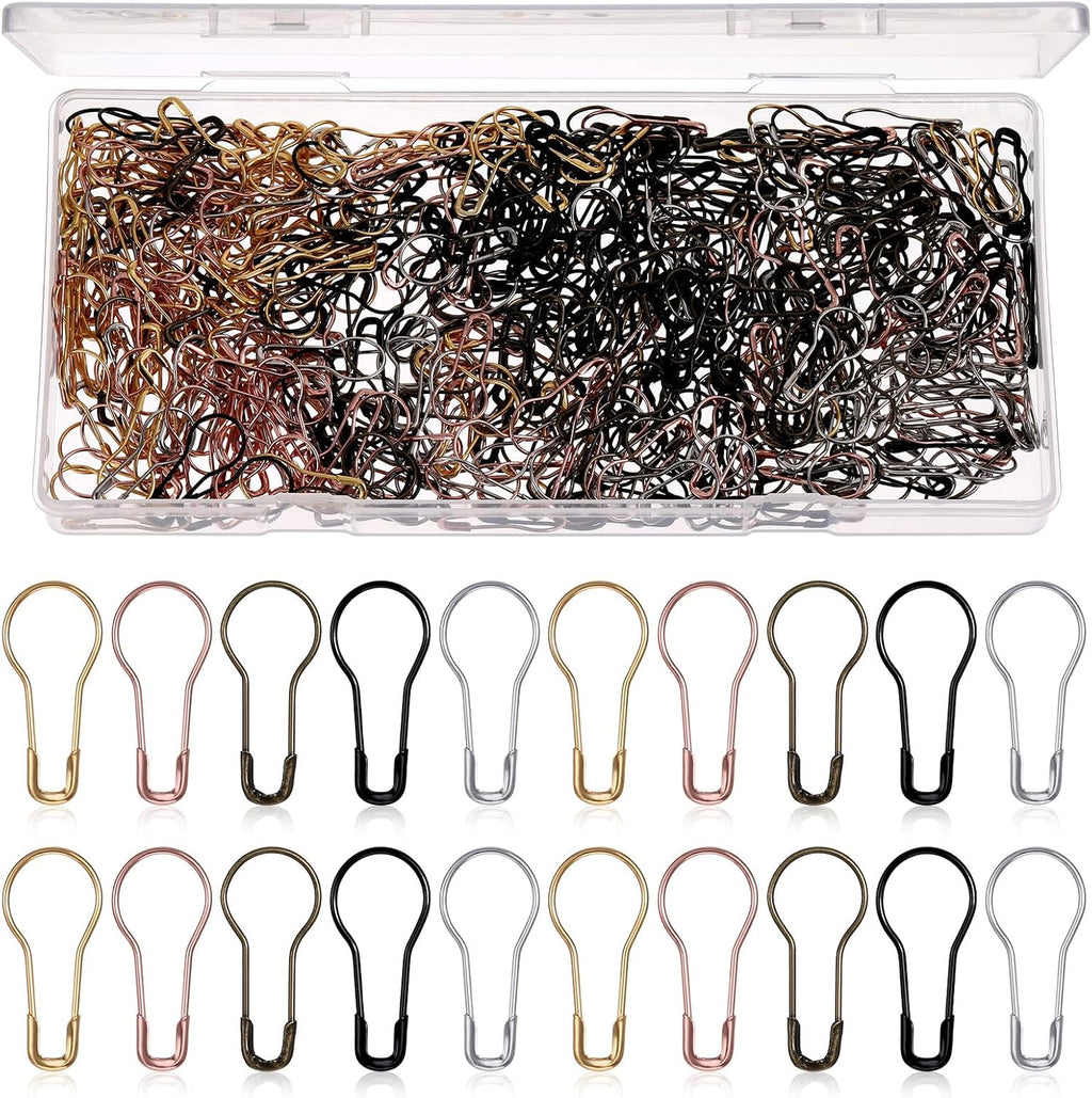 500 Pcs Metal Pins Safety Bulb Pins Crochet Stitch Markers Crochet