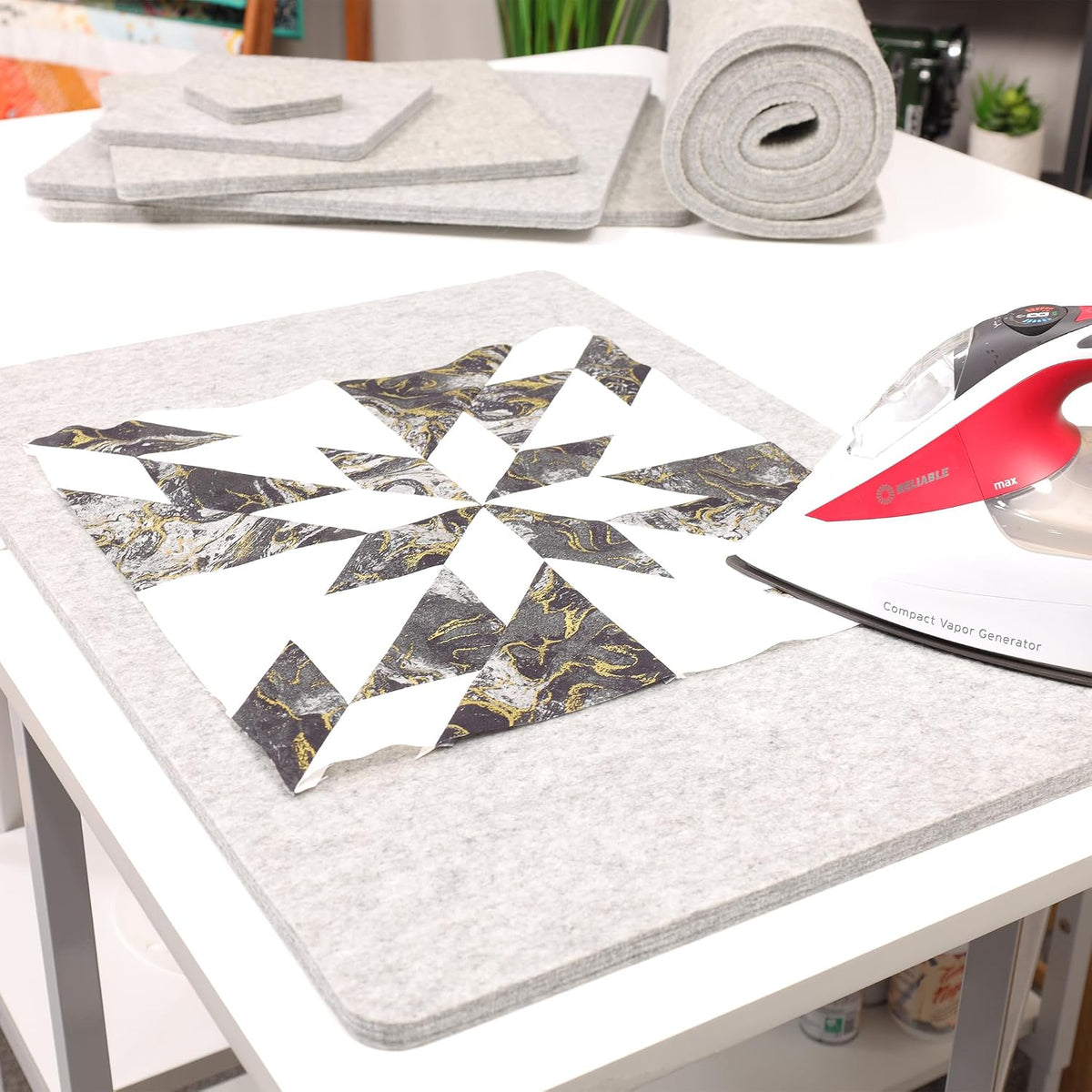 Wool Pressing Mat 17" x 24" - Ironing Pad for Quilting & Sewing