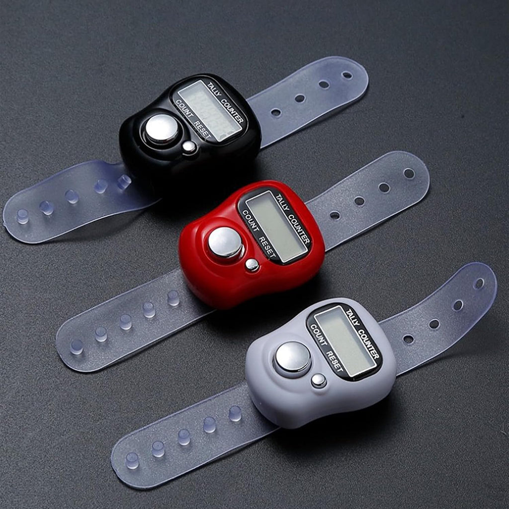 10-Pack Mini LCD Digital Finger Clicker Counter, 5-Digit Handheld