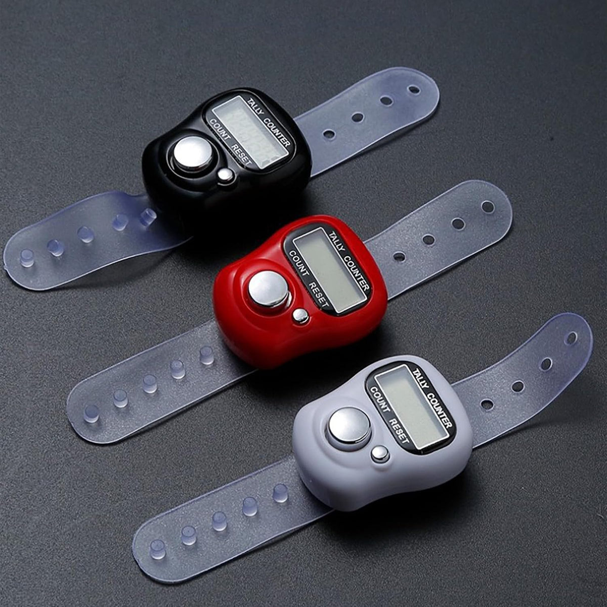 10-Pack Mini LCD Digital Finger Clicker Counter, 5-Digit Handheld
