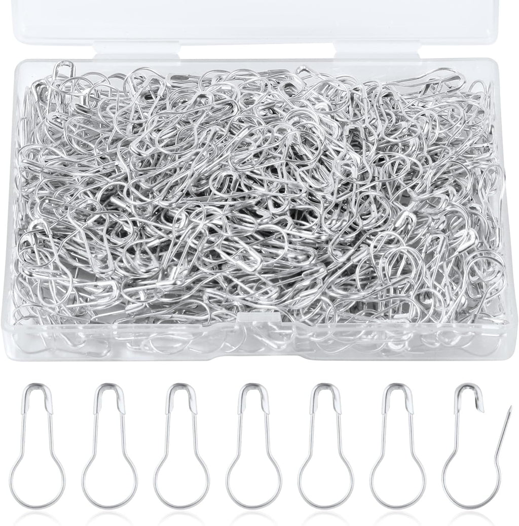 500pcs Gourd Safety Pins, 0.87in Metal Bulb Pins for Crafts Small