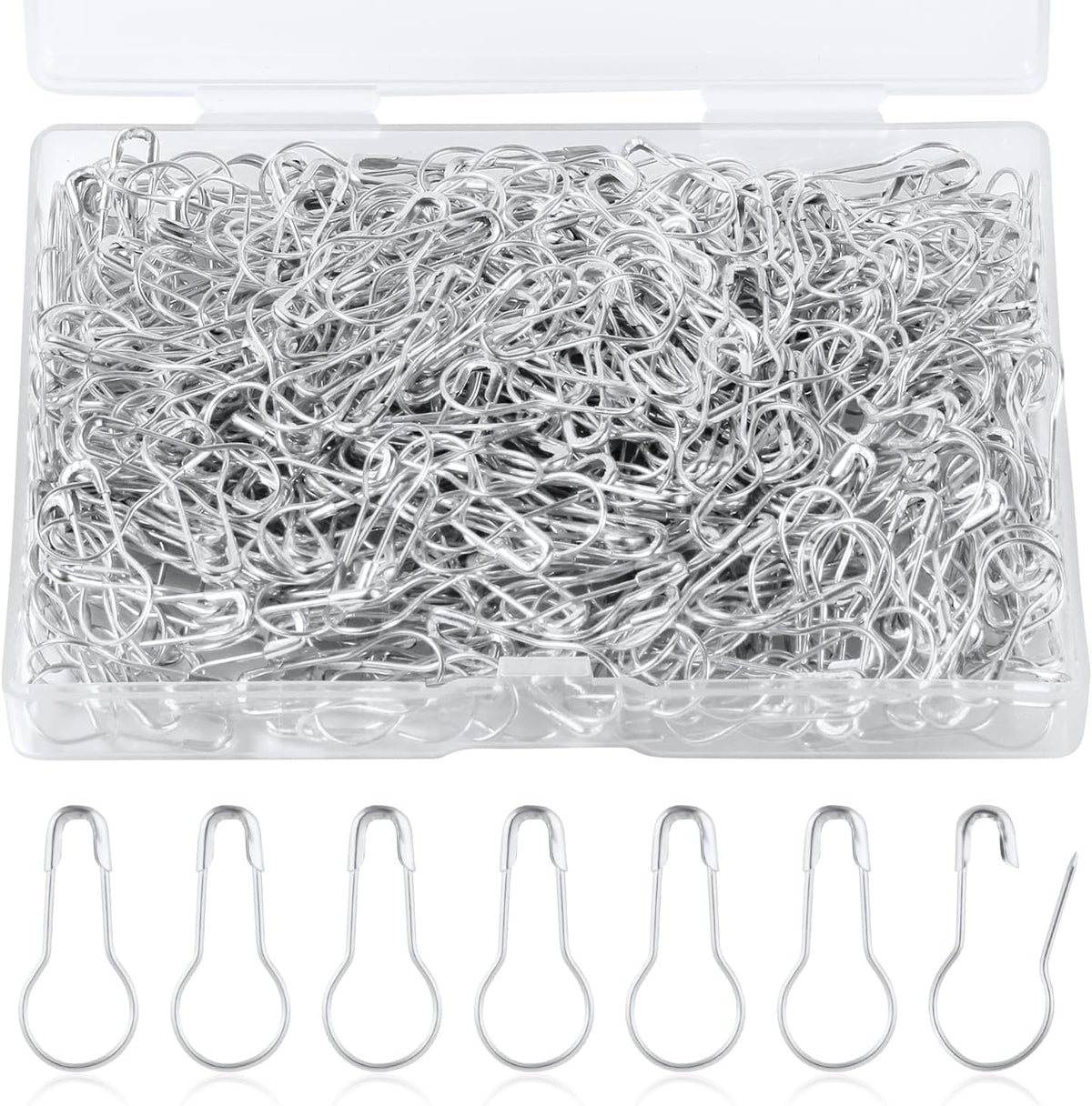 500pcs Gourd Safety Pins, 0.87in Metal Bulb Pins for Crafts Small