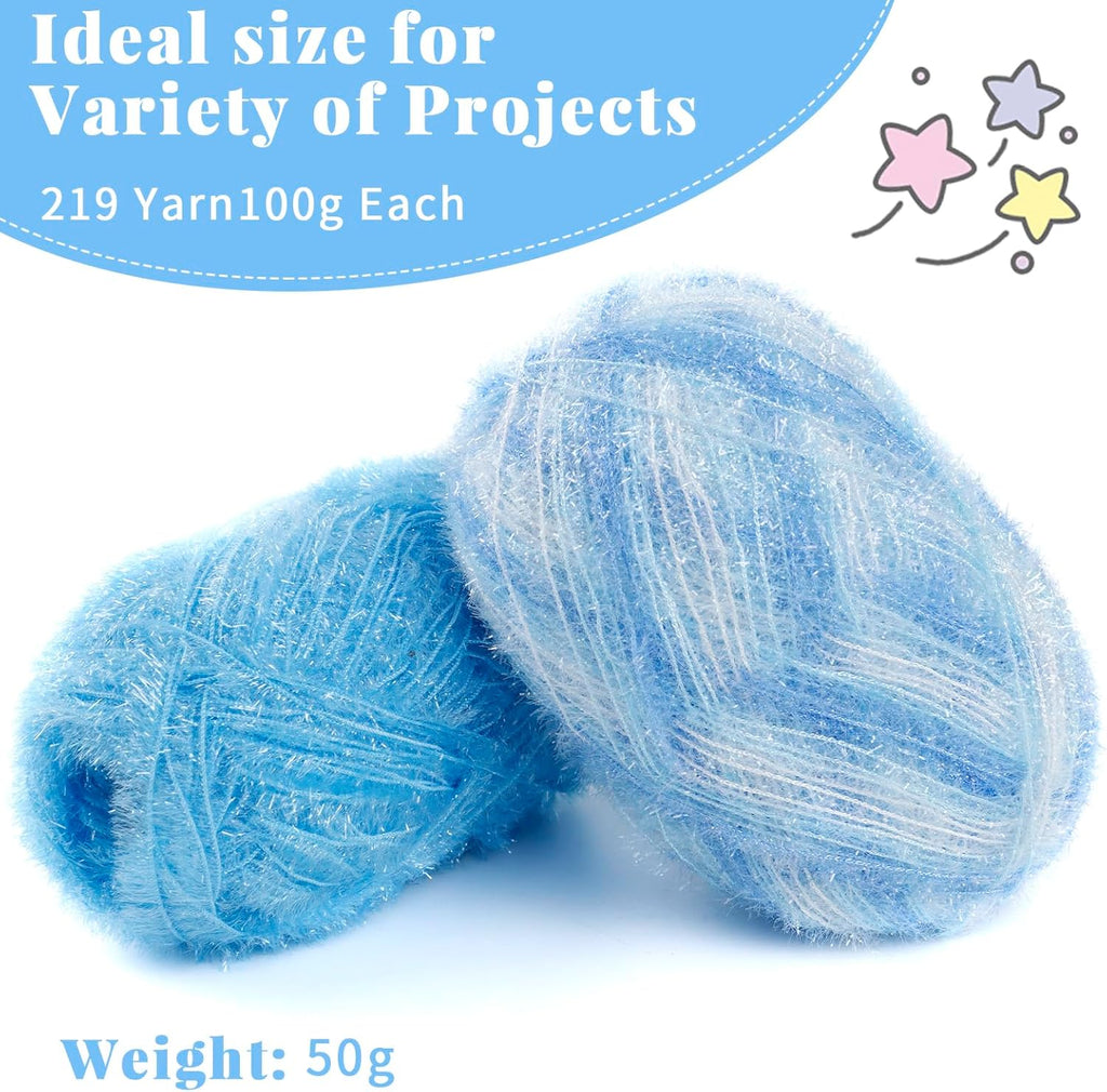CAMAL Scrubby Yarn for Dishcloths Polyester Yarn for Crocheting