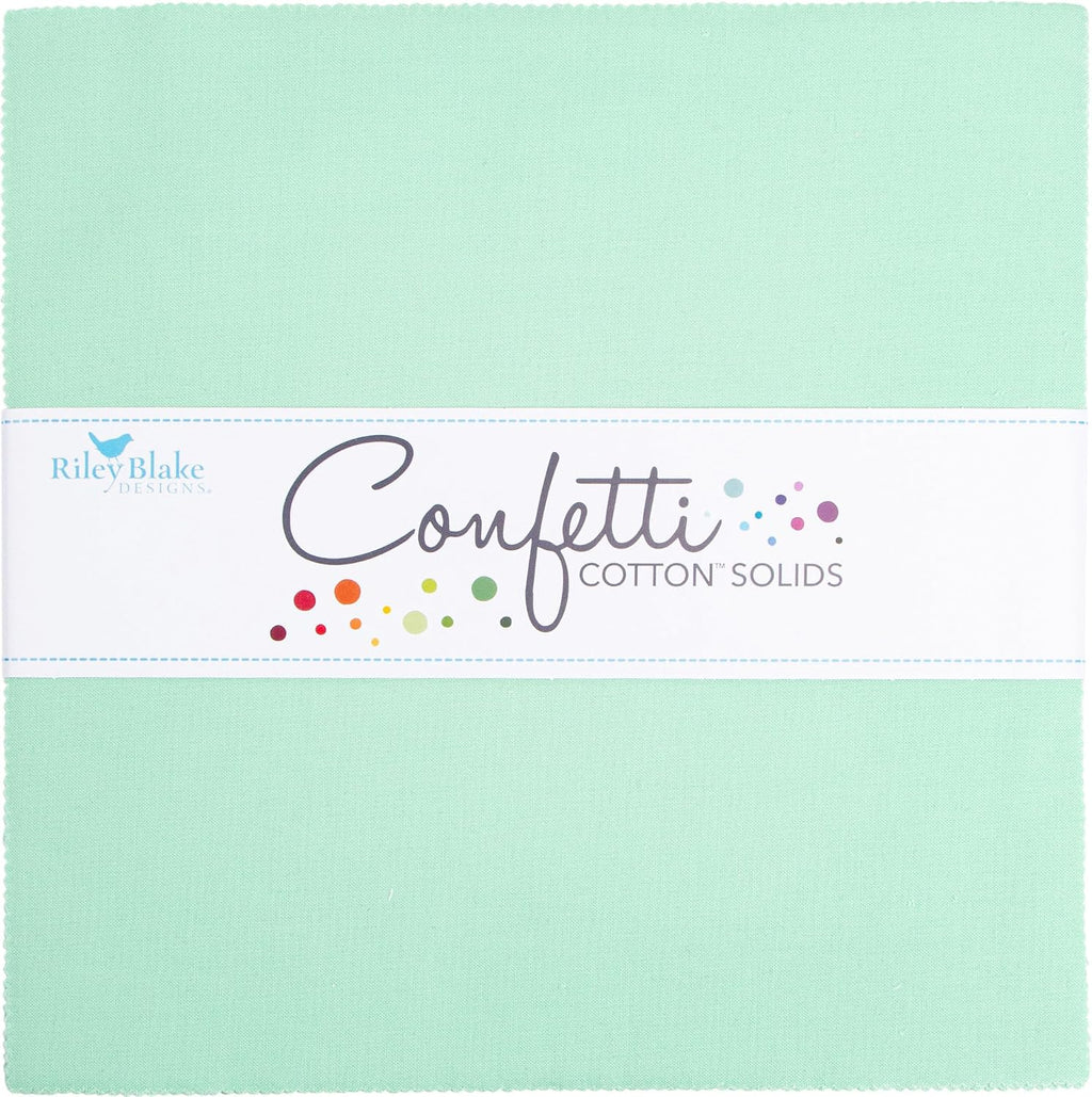 Confetti Cottons Sweet Mint 10" Stacker 42 10-inch Squares Riley Blake