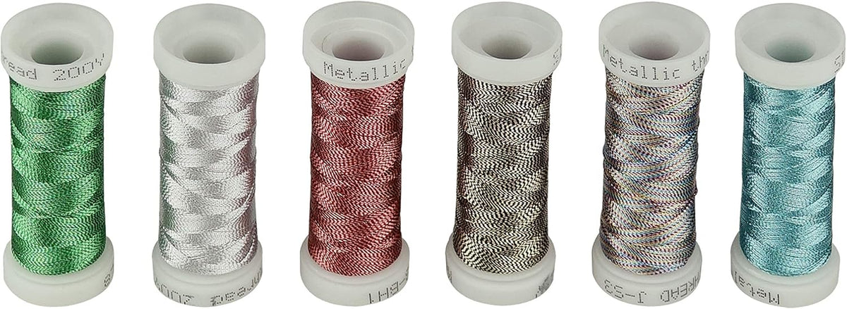 Metallic Embroidery Thread 200 Yards Each for French Embroidery or