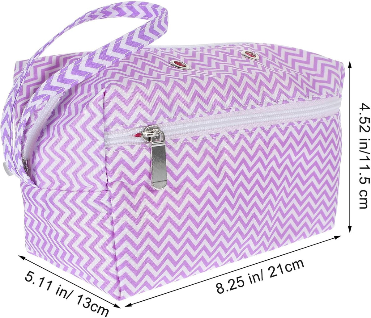 Crochet Project Yarn Bag for Crocheters, Cotton Storage Organizer