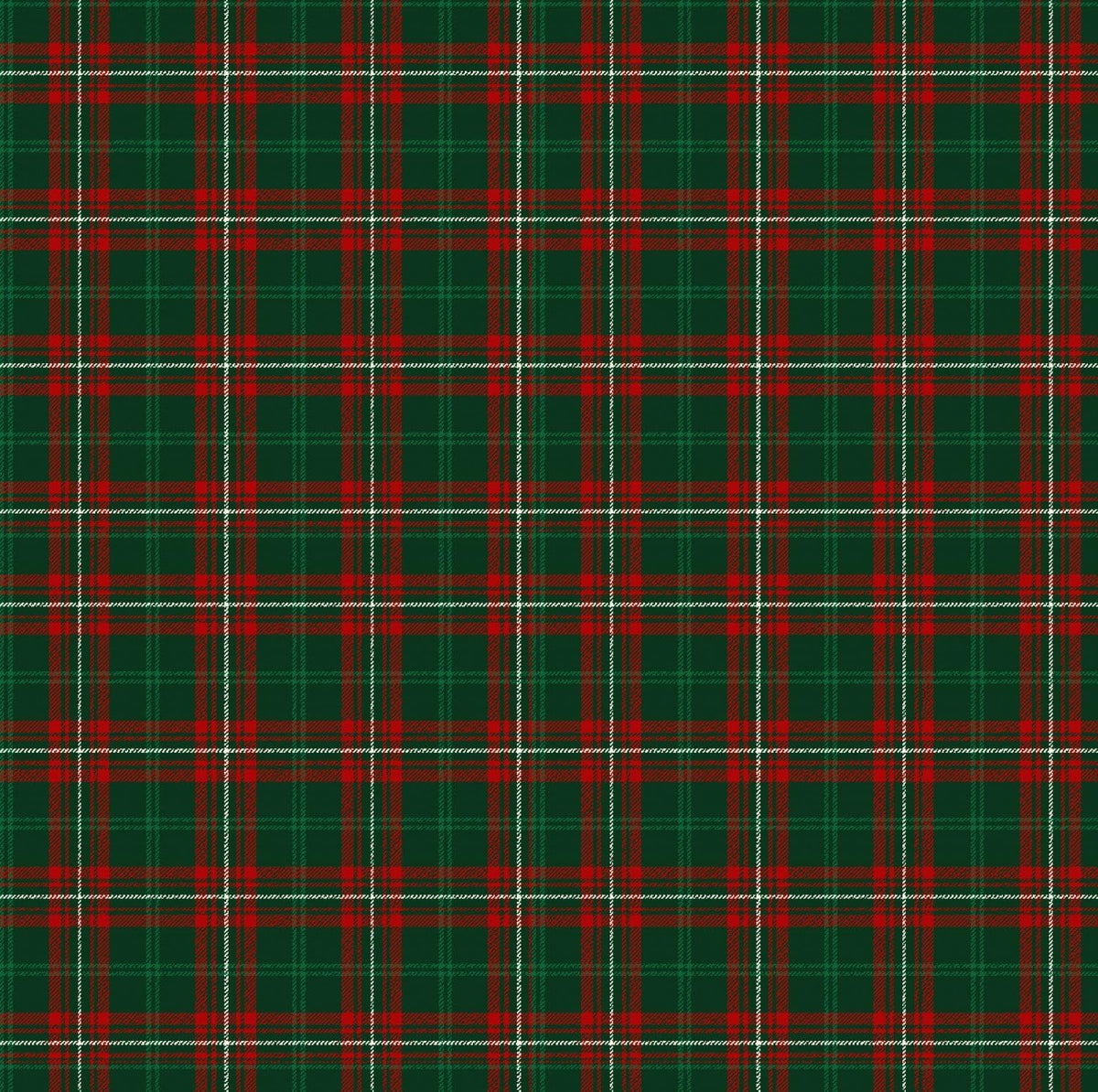 Timeless Treasures - Rustic Holiday - CD3618 Green Plaid - Cotton