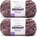 Bernat Velvet Soft Yarn for Crocheting, Mocha, 2-Pack