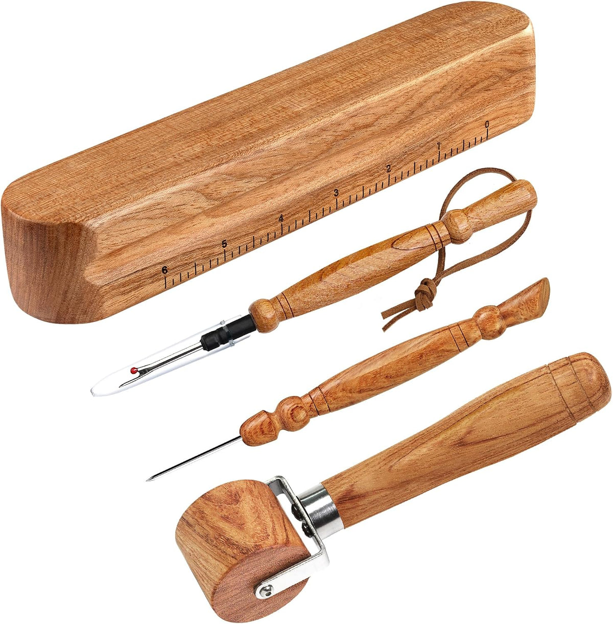 SAVINA 4Pcs Sewing Set, Tailor Clapper, Seam Roller, Stiletto & Seam