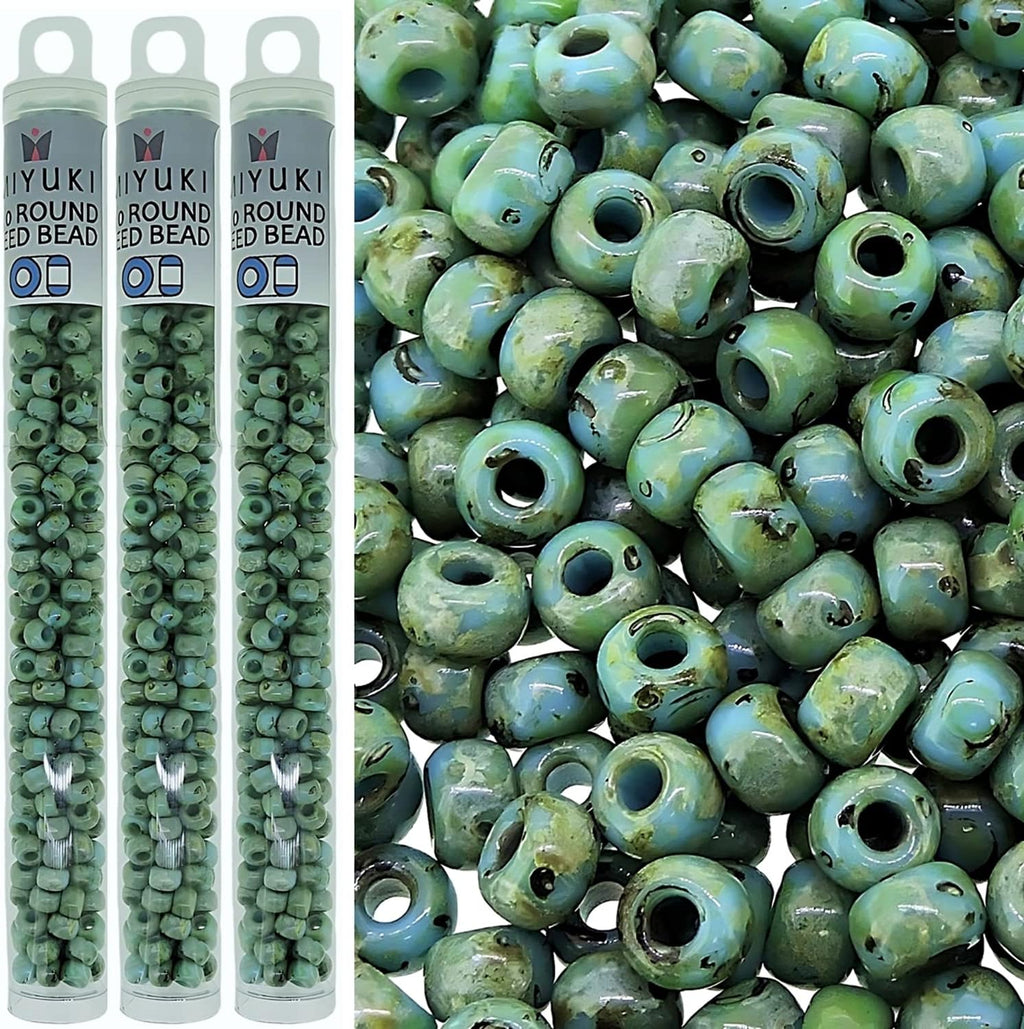 3 Pack - Miyuki Round Seed Beads Size 6/0, 20 Grams Each