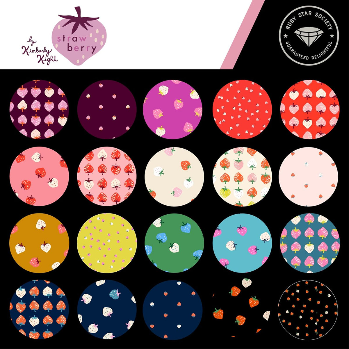 Strawberry FQ 20 skus RS3084FQ Ruby Star Precut#1