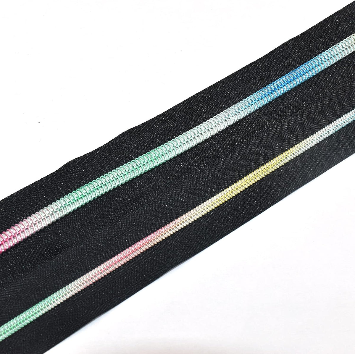 Rainbow Zipper Tape - Mixed Nylon Coil Zippers Bulk #5 #3 Sewing