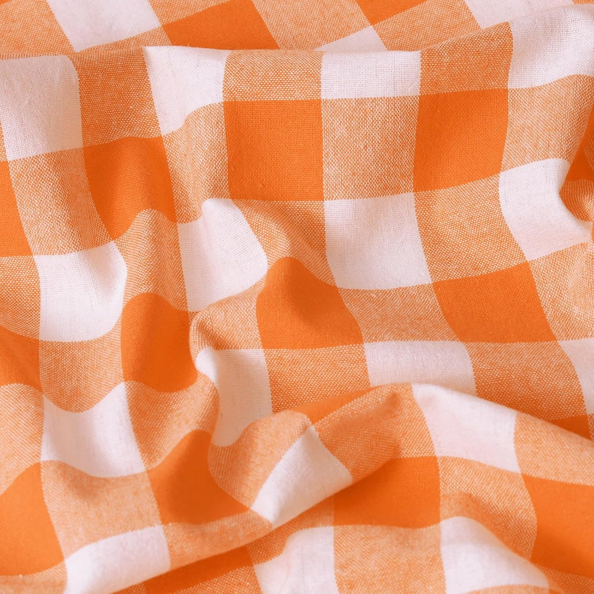 57” Width Checkered Gingham Fabric By The Yard, Plaid Fabric, for
