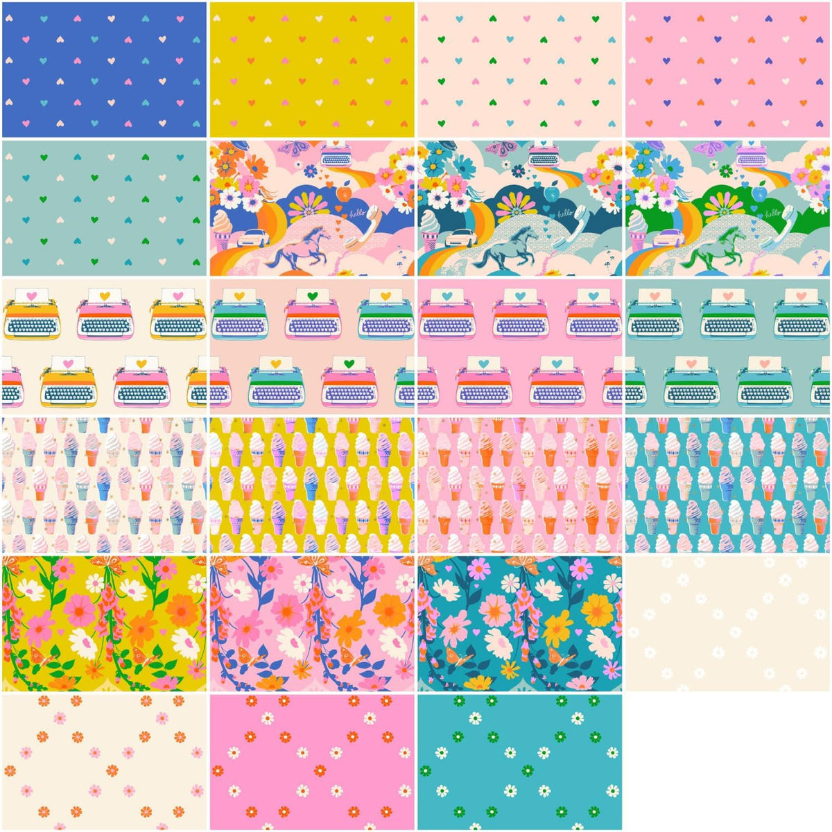 Day Ever Fat Quarter Bundle (24 Pieces) by Melody Miller for Ruby Star