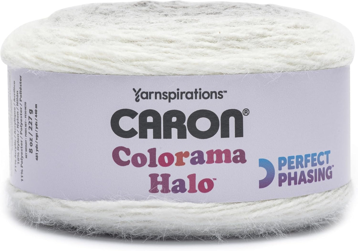 Caron Colorama Halo Yarn-Graphite Frost