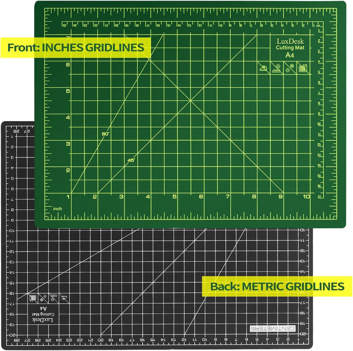 Self Healing Cutting Mat A4,5-Layer Double-Sided Rotary Cutting Mat 9