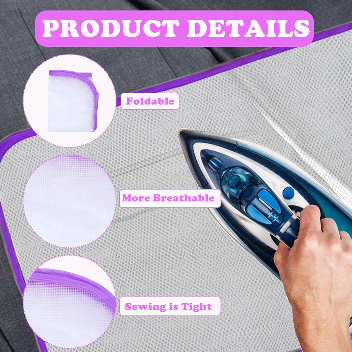 Pressing Cloth for Ironing,2 Pcs Ironing Cloth To Protect