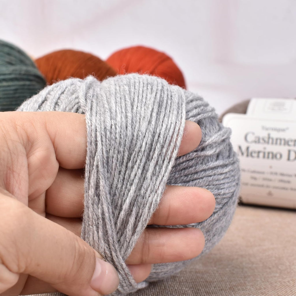 Cashmere Merino DK Weight Yarn | Premium Natural Fibers | Soft, Warm &