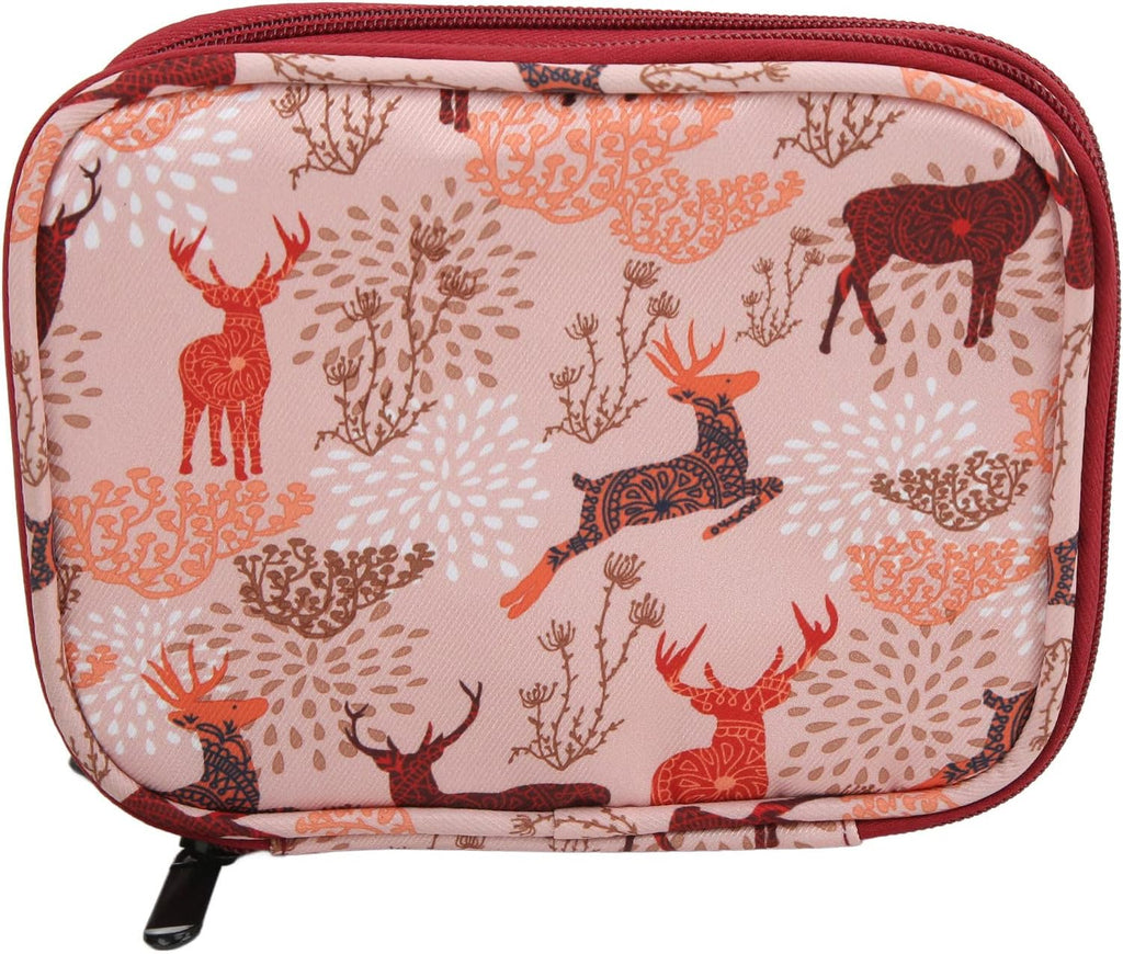 FLEXMAN Crochet Hook Case, Double Layer Handmade Knitting Tool Pouch