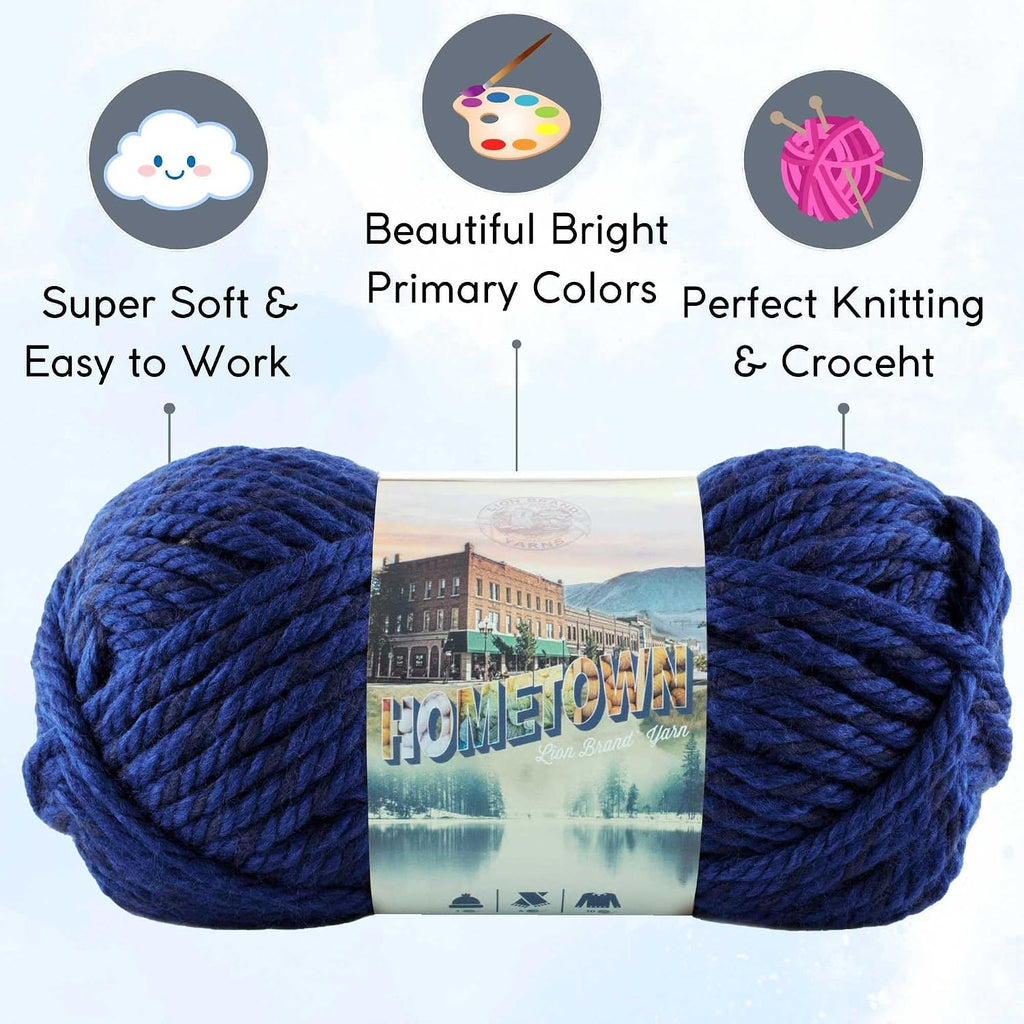 Lion Brand Yarn Hometown 135-109 Fort Worth Blue