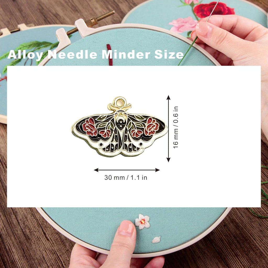 MAGNEECH 3 Pcs Flower Butterfly Needle Minder for Cross