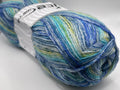 Blues, Yellow, Green Sock Varicolor Yarn - Ice Yarns Superwash Merino