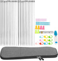 Knitting Needles Set with Rod Needle, Marker Buckle, Measuring Tape