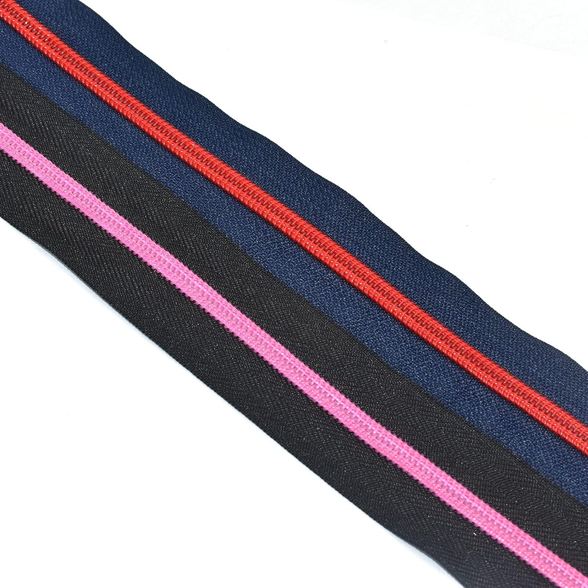 Colorful Zipper Tape - Mixed Nylon Coil Zippers Bulk #5 Sewing Zippers